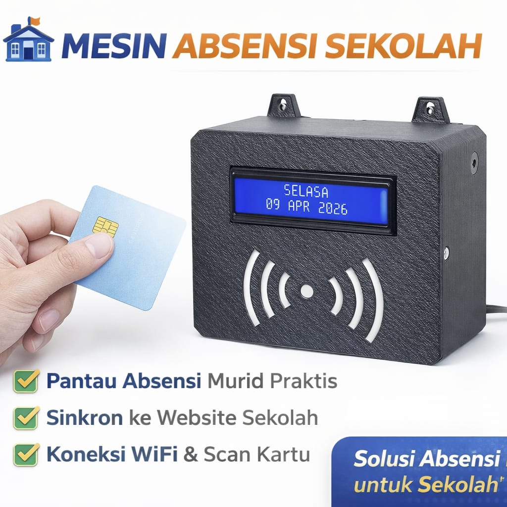 Mesin Absensi Siswa RFID 13.56 Mhz ( Tambahan)